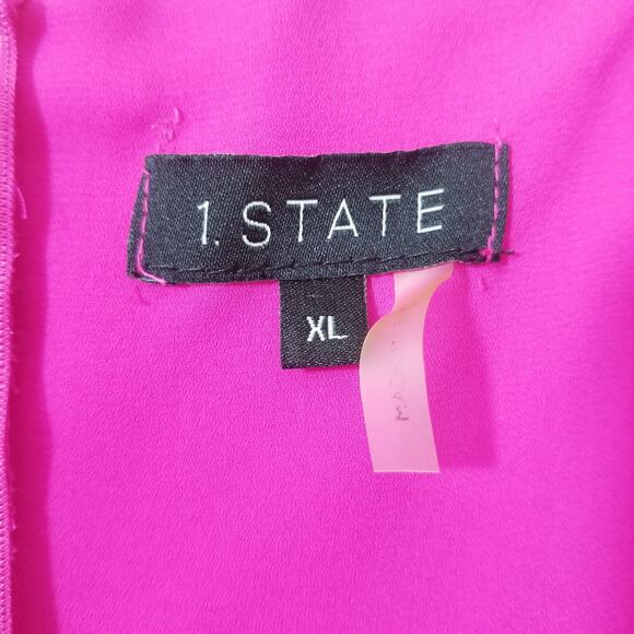 1.State Pink Ruffle Tiered Maxi Dress - Picture 2 of 12